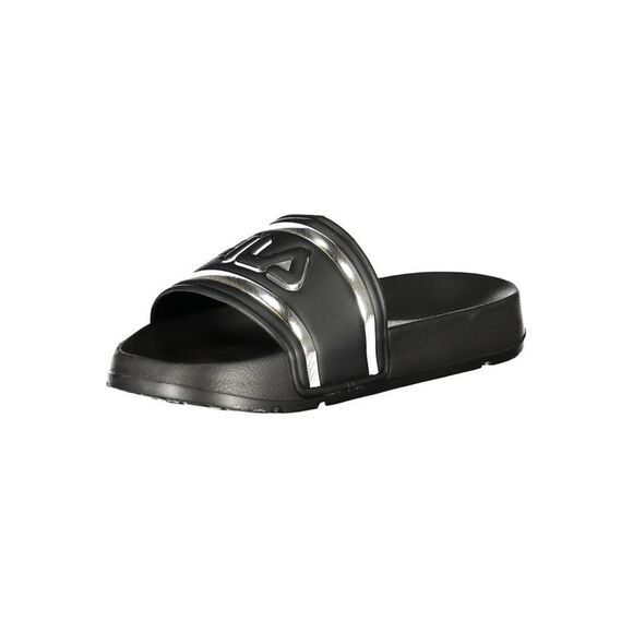 Fila Slide Sandals Silvertrimmed Women Black - Picture 3 of 3
